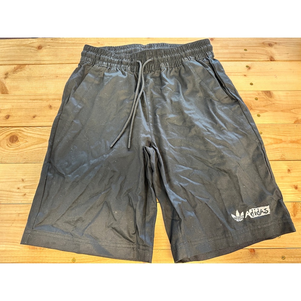 Adidas Twill Shorts Originals Drawstring Casual Activewear Mens XS